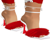 Tears red fur heels