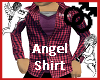 Angel Shirt Red Plaid
