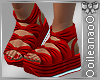(I) Red Sandals