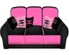 Pink& black CC couch