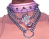 Chained Collar Pink