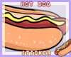 {W} Hog Dog Sticker