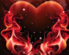 flaming heart dress