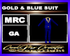 GOLD & BLUE SUIT