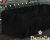 D| Black Couch /Sofa 5P