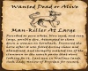 Wolf Wanted Poster