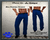 Blue Pinstripe Trousers