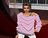 Female Pink/Grey Sweater