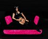 Blk & Pink Cuddle Chair