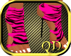 [QD]OMG Zebra Pink Heels