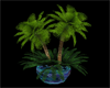BB Palm Tree In Teal Pot