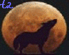 Wolf w/Moon