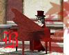 Red Damask Piano