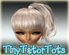 Kid Blonde Side Ponytail