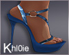 K  blue tie dye heels