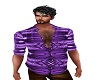 Purple boho west shirt m