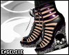 {EX}Skull Wedge Shoes