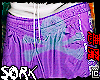 pants tactel purple