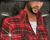 1B1 Plaid ButtonUp Red