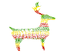 Christmas Rasta Deer