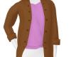 Brown Shirt n Purple T