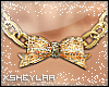 |s| Bow&Gold Necklace