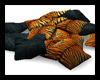 Tiger skin pillow pile