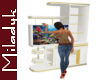 MLK White Aquarium Cab