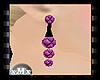 xMx-B & Purple earrings