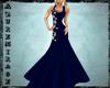 ^AZ^Flower Gown-Blue