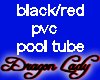 Black/Red PVC Pool Tube