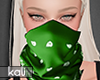 Green bandana woman
