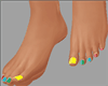 Rainbow Pedicure