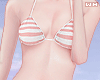 w. Striped Rose Bikini