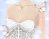 white lace corset