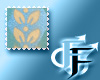 Gold & Blue Stamp