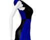 IMVU+ Black Blue Dress
