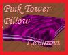 )L( Pink Tower Pillow