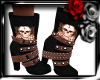 SKULL STRAPPED BOOTS