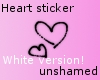 - - White hearts:3