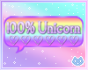 100% Unicorn Bubble