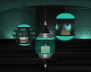 Teal Lamps