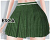 Es. Green Pleated Skirt