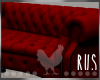 Rus Red Tufted Sofa