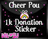 MS*2U CHEER POU BADGE