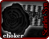 (Ss) Fishnet Rose Choker