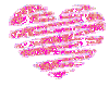 da's sparkle pink heart