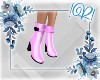 !R! Pink Ankle Boots