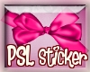 PSL Pink Bow Sticker 2