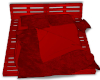 Red Pallet Bed W/Poses
